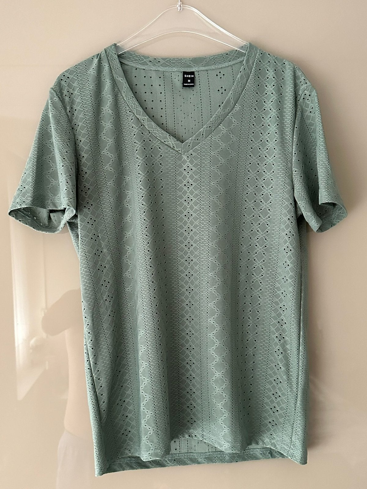 NIEUW shirt Shein - mooi voor onder een vest, Ophalen of Verzenden, Zo goed als nieuw, Maat 48/50 (M), Groen