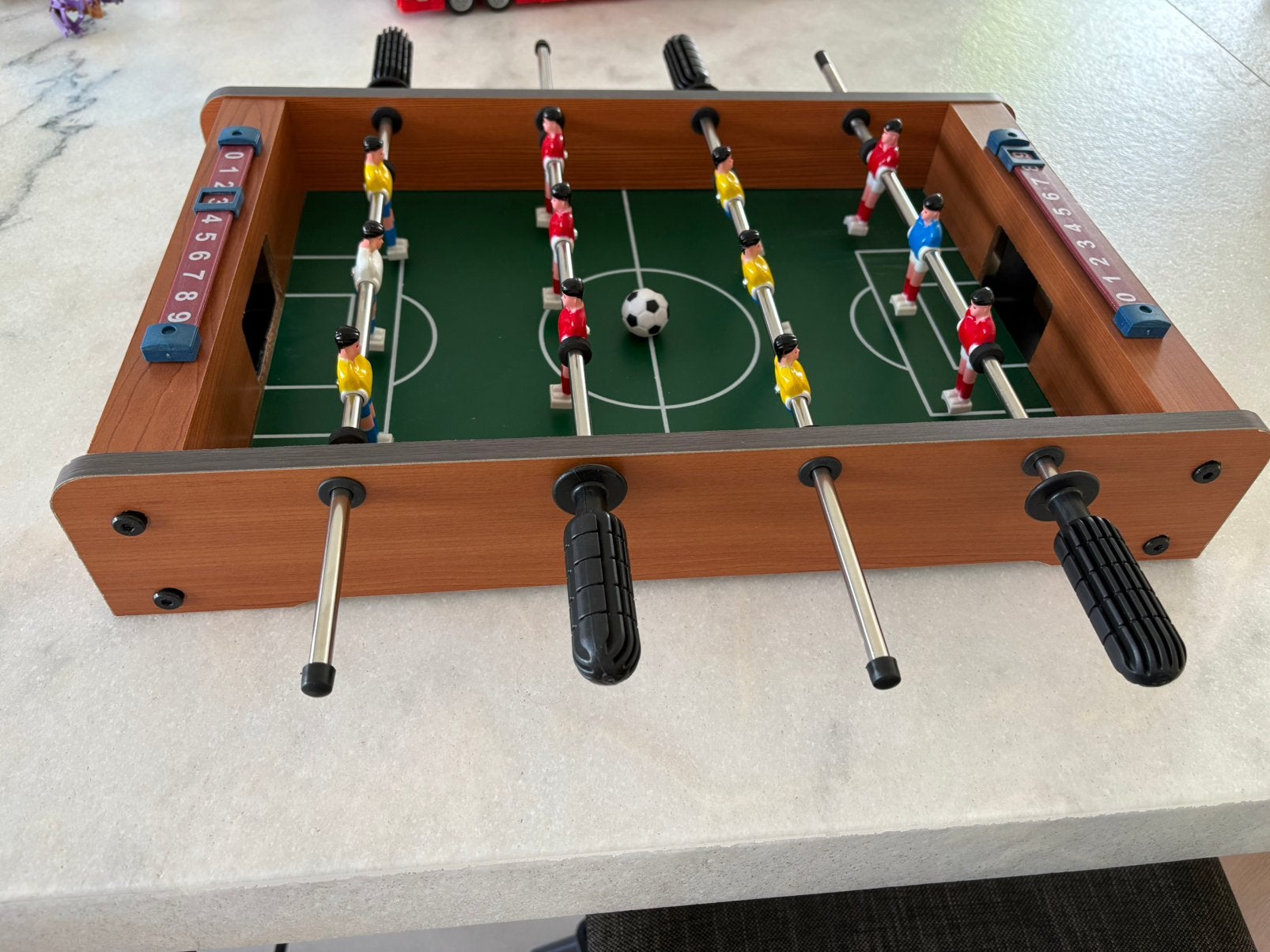 Tafelvoetbal voor op tafel, Ophalen, Gebruikt