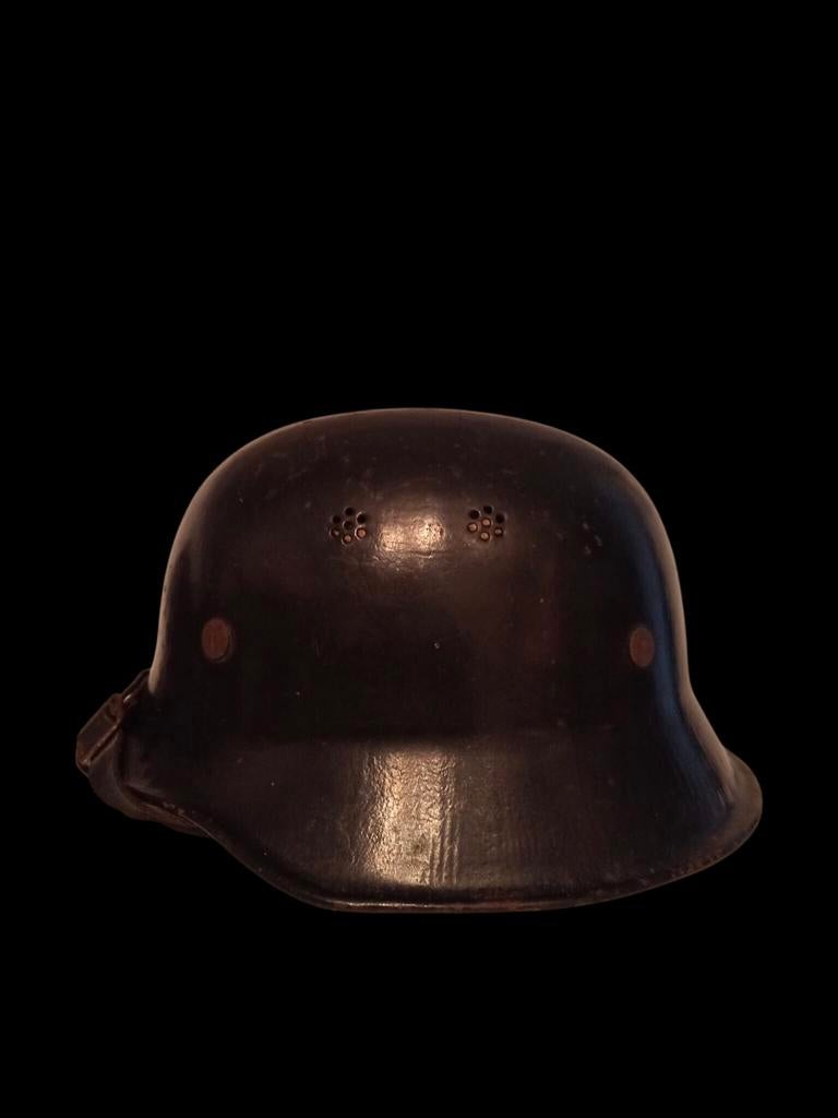 Duitse WW2 M34 feuerwehr helm, Ophalen of Verzenden