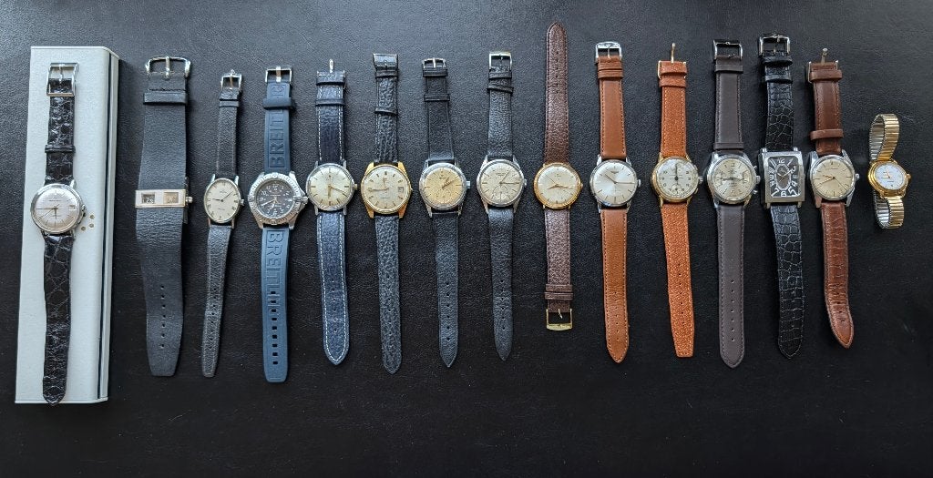 collection de 15 montres vintage, individuellement/ensemble, Enlèvement ou Envoi