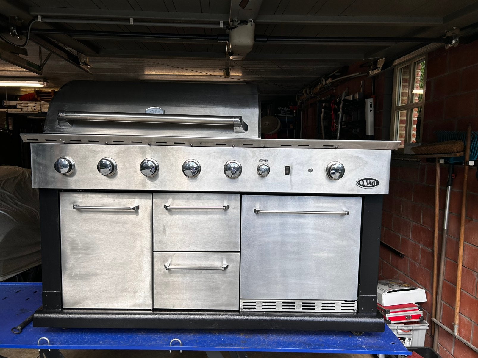Boretti luciano buitenkeuken gas bbq, Jardin & Terrasse, Cuisines extérieures, Enlèvement, Comme neuf, Gaz