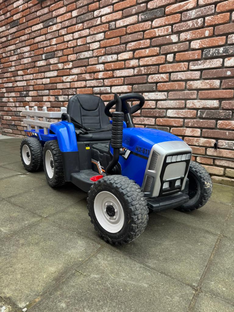 Tracteur électrique pour enfants, Enlèvement, Comme neuf, Autres marques, Avec chariot ou remorque