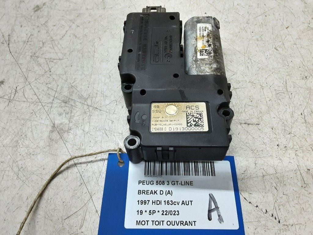 TOIT OUVRANT MOTEUR 508 SW (F4 / FC / FJ / FR) (3M24668), Utilisé, Peugeot