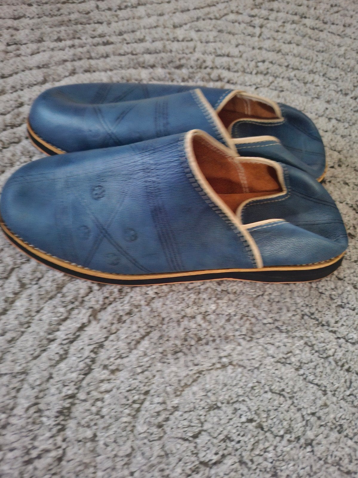 leren schoenen, Kleding | Heren, Sandalen, Blauw, Nieuw, Ophalen of Verzenden