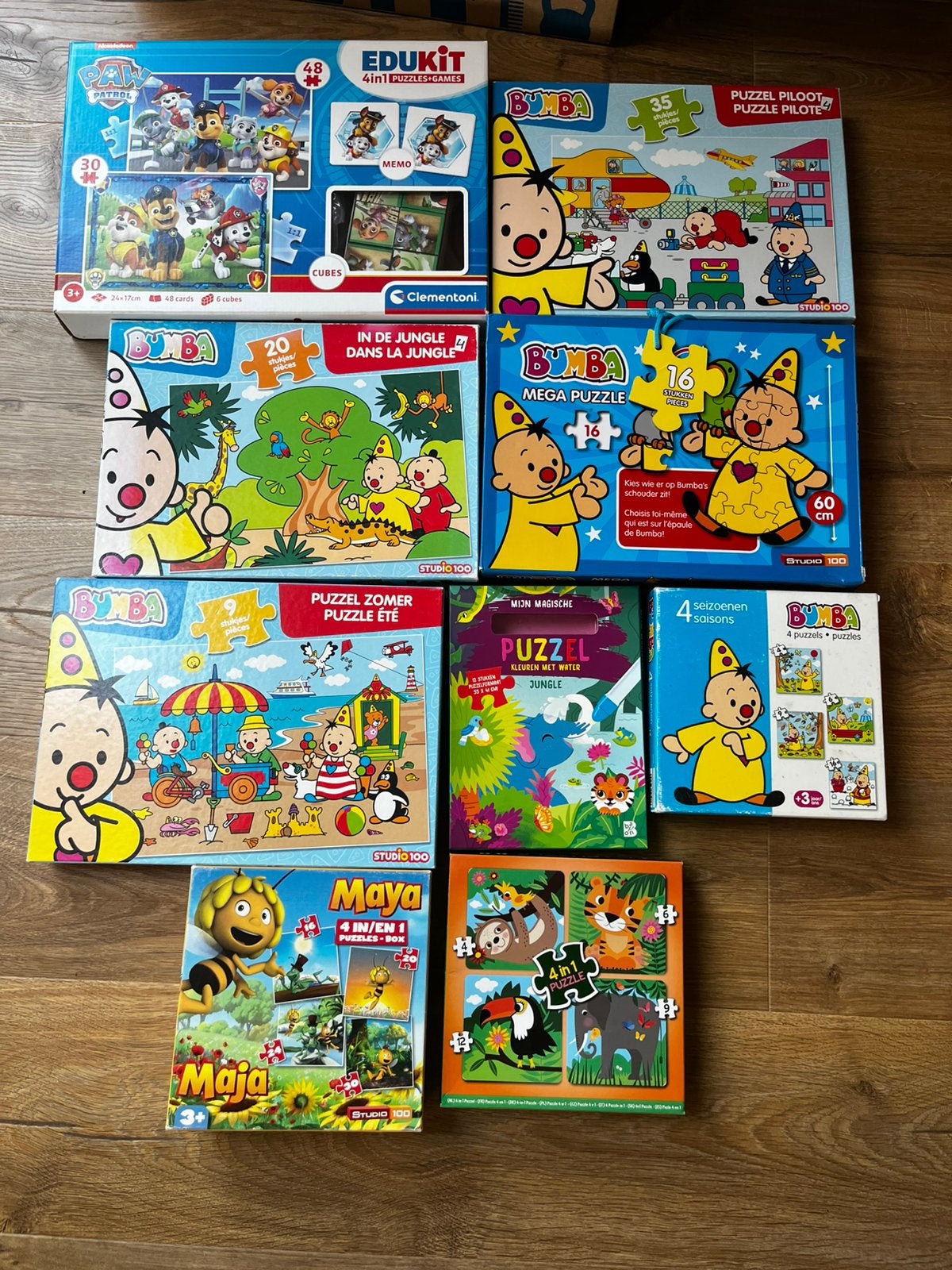 Puzzels bumba maya paw patrol cars lot, Ophalen, Zo goed als nieuw