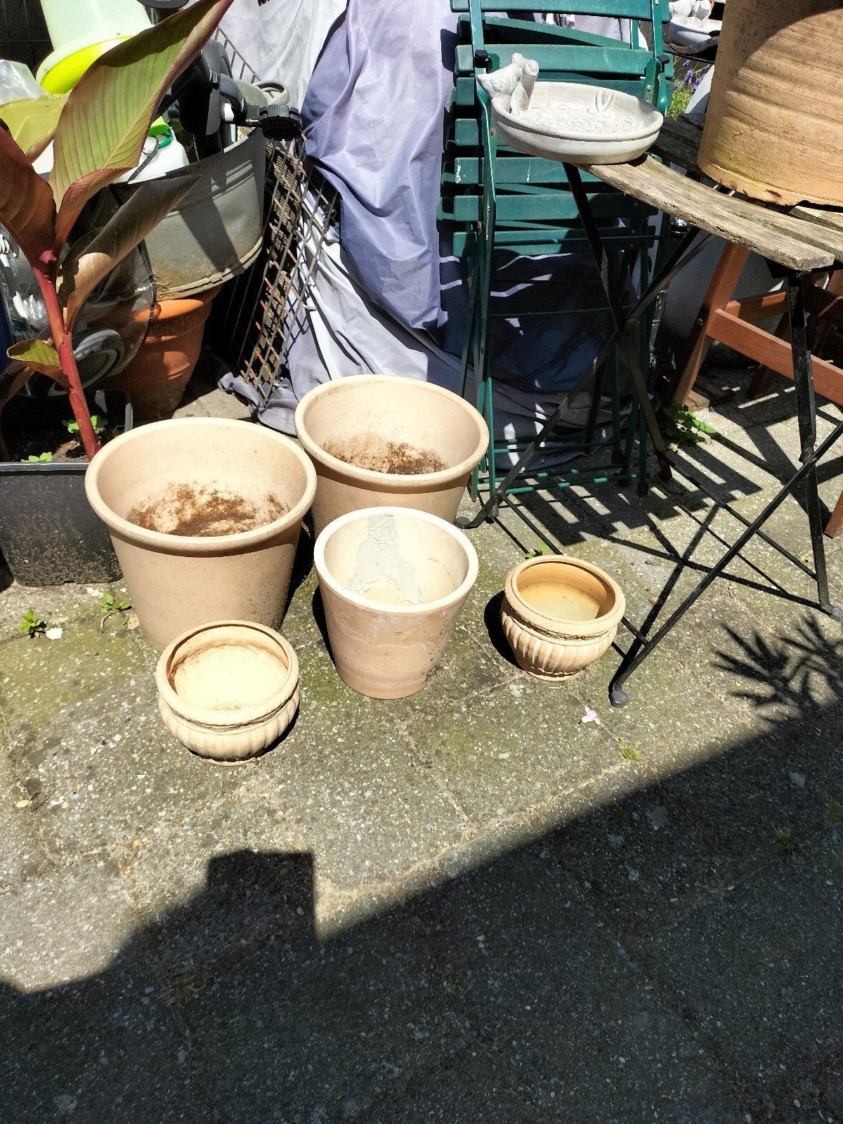 Terracotta  bloempot set, Ophalen, Balkon
