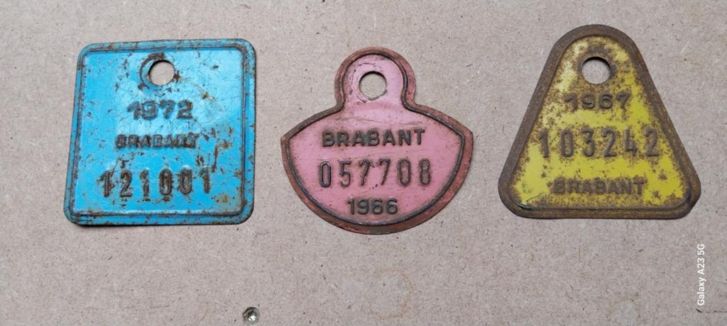 Plaques de vélo du Brabant, Collections, Enlèvement