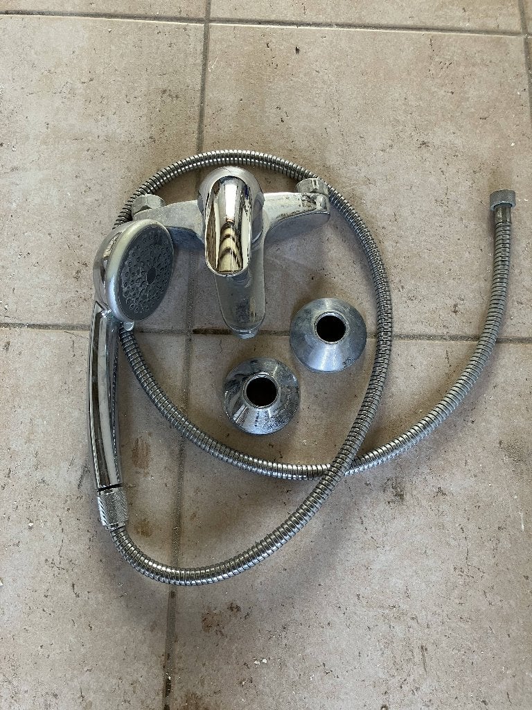 Douche kraan en douche kop Grohe, Enlèvement, Utilisé, Chrome, Douche