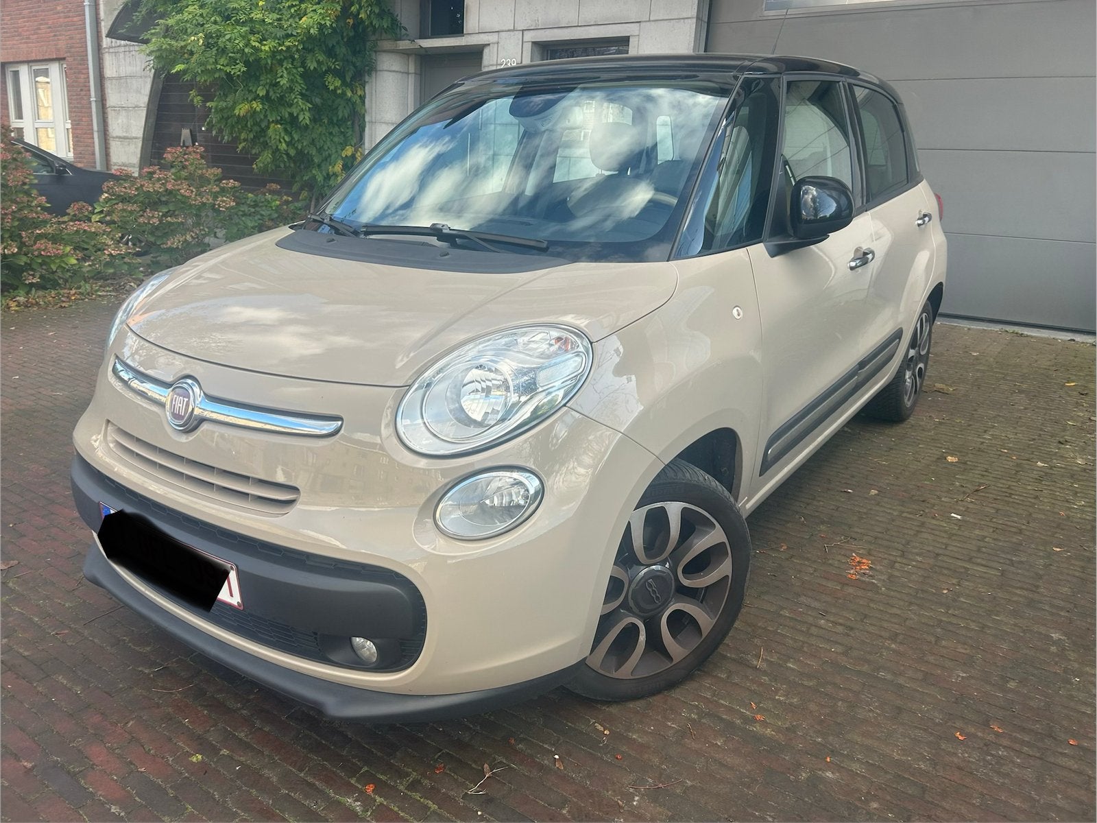 FIAT 500L 1.3D/AIRCO+PANORAMADAK+LED.../1STE EIGENAAR/C.T OK, Euro 5, Monovolume, Beige, 4 cilinders