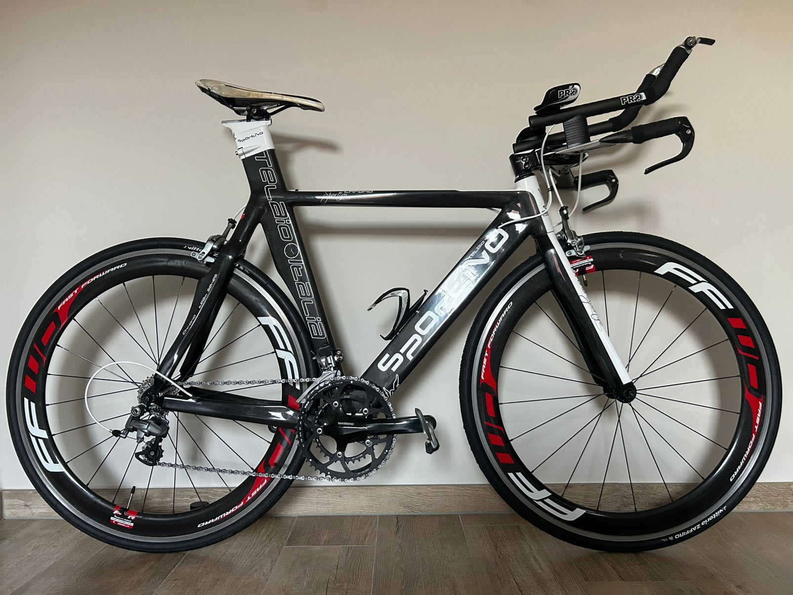 Vélo de triathlon SPORTIVO, complet, pièces supplémentaires, Autres marques, Frein sur jante, Comme neuf, Enlèvement