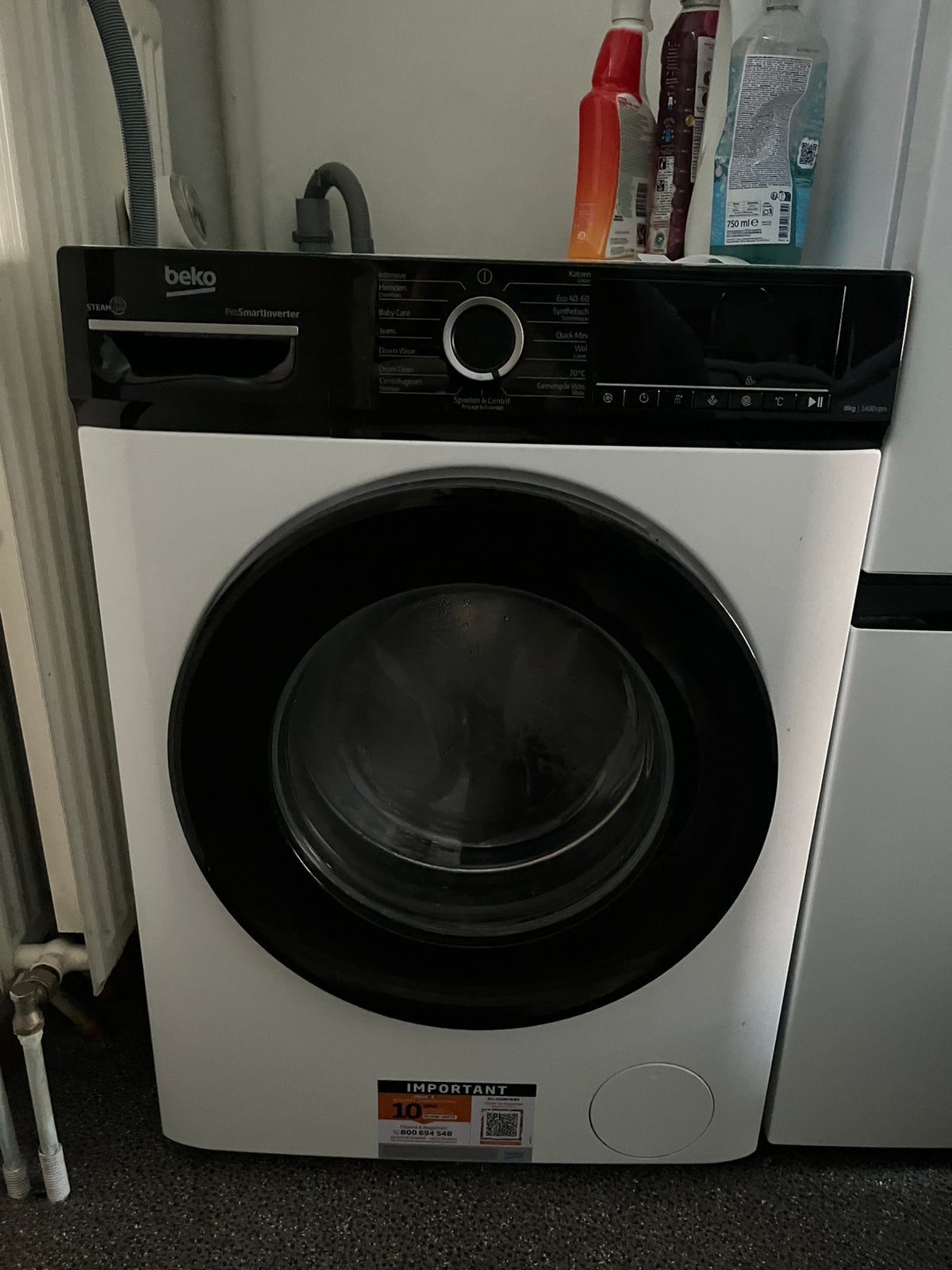 Machine à laver Beko, 6 à 8 kg, Enlèvement, Comme neuf