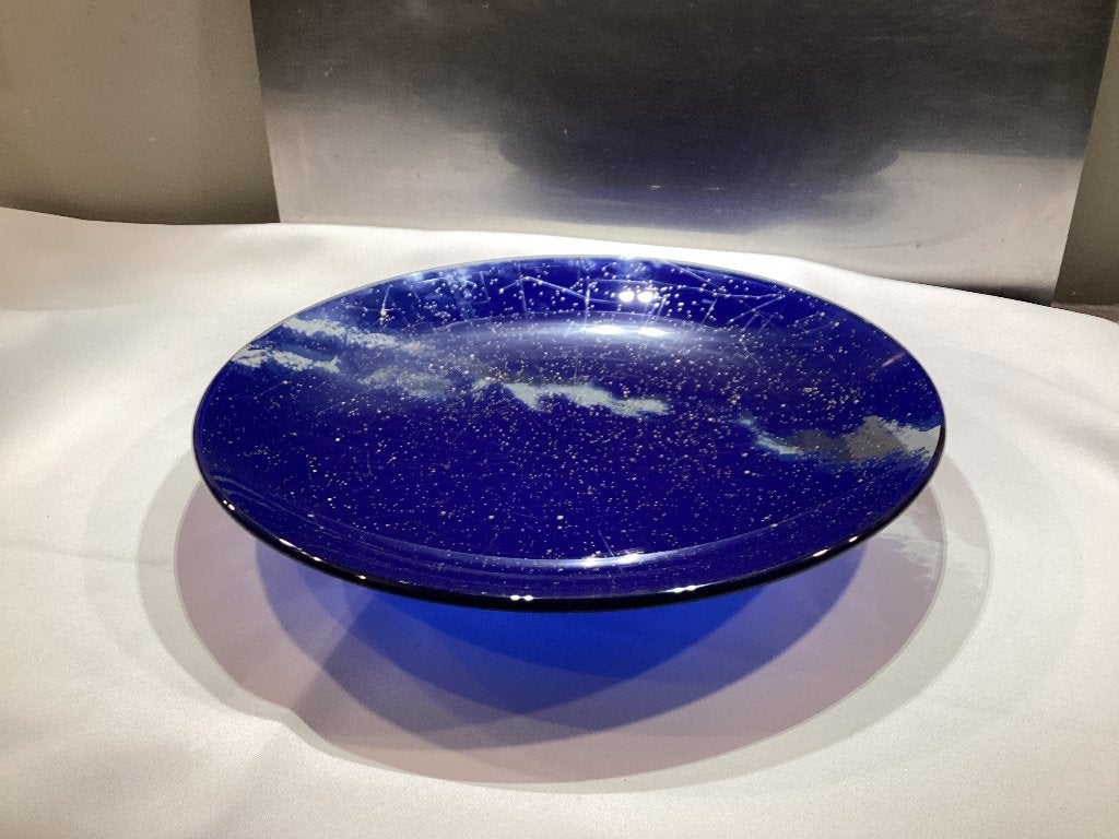 Schaal in glas Melkweg. 178/E., Ophalen, Glas, Schaal