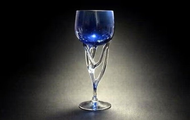 Vintage vaas van het bedrijf genaamd F&F Tek Glass., Antiek en Kunst, Antiek | Vazen, Ophalen