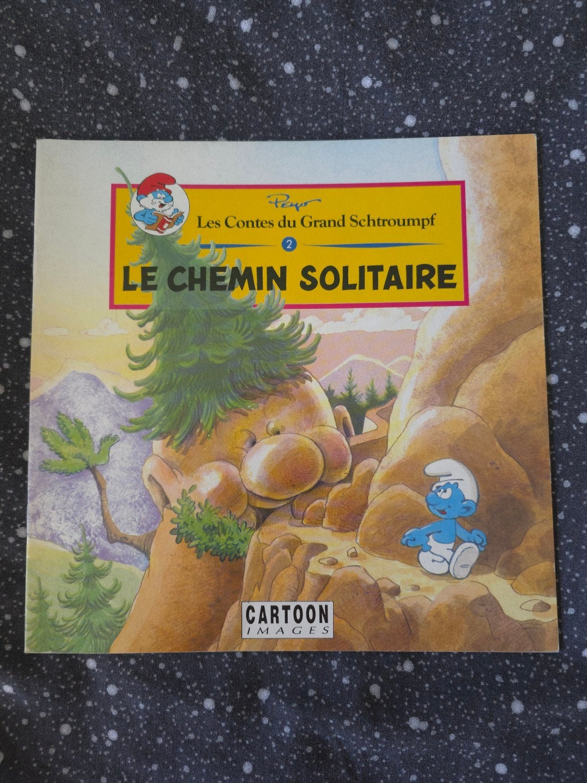 Ancien livre Schtroumpf Le Chemin Solitaire Contes, Collections, Envoi, Comme neuf, Grand Schtroumpf, Bande dessinée