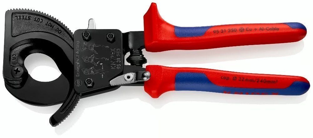 Kabelschaar ratel 240mm² 25cm, Verzenden