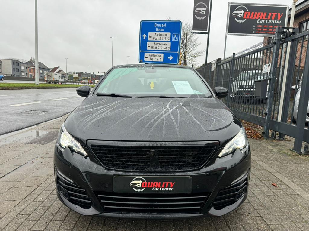 Peugeot 308 Gtline Black Edition 2019 131dkm Automaat Pano, Auto's, Peugeot, Testrit aan huis, Stof, Xenon verlichting, Euro 6