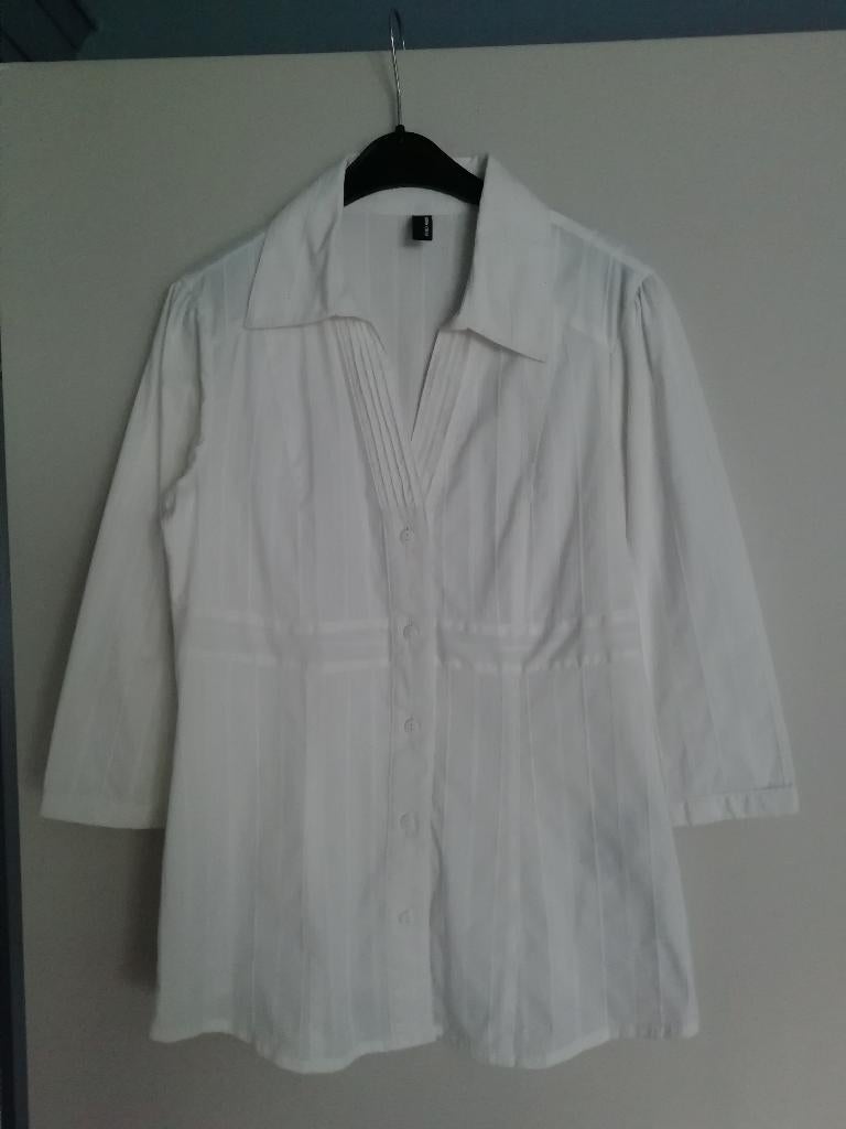 Chemise Vero Moda blanc cassé à col, Taille 38/40 (M), Vero Moda, Comme neuf, Blanc
