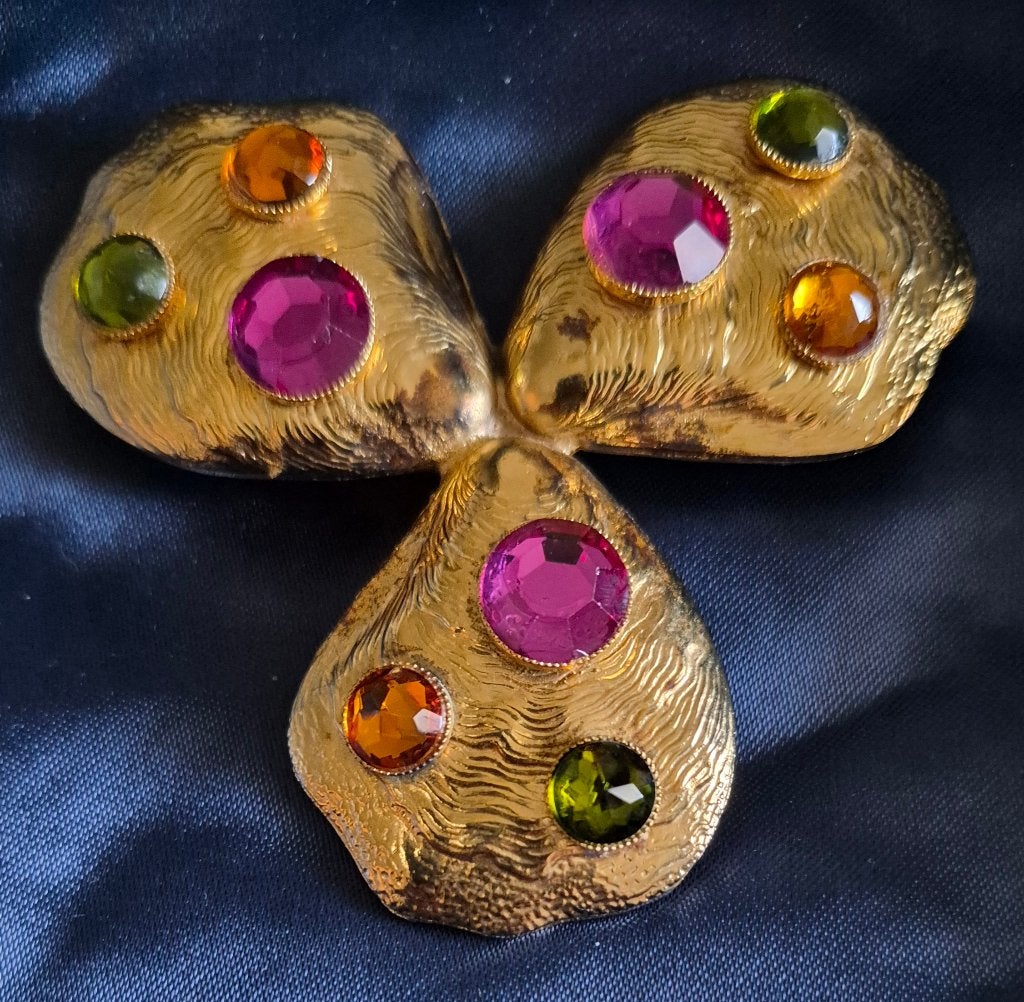 prachtige vintage broche, Handtassen en Accessoires, Broches, Ophalen of Verzenden, Zo goed als nieuw, Overige kleuren, Overige materialen