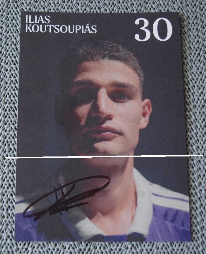 RSC Anderlecht / Gehandtekende foto / Ilias Koutsoupias, Verzenden, Nieuw, Spelerskaart