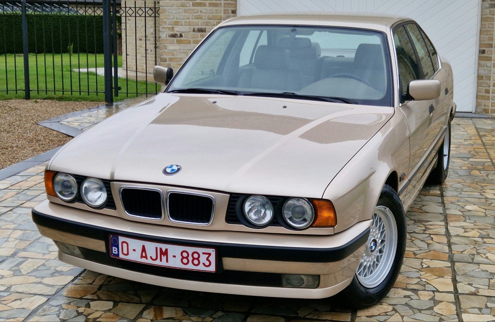 Bmw 520 i topstaat belgische wagen leer airco, Auto's, BMW, Handgeschakeld, Particulier, 5 Reeks, Te koop