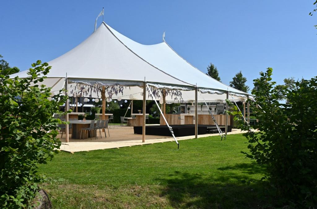 Sailcloth tent 14x20 te koop, stretchtent, feesttent, Enlèvement, Comme neuf