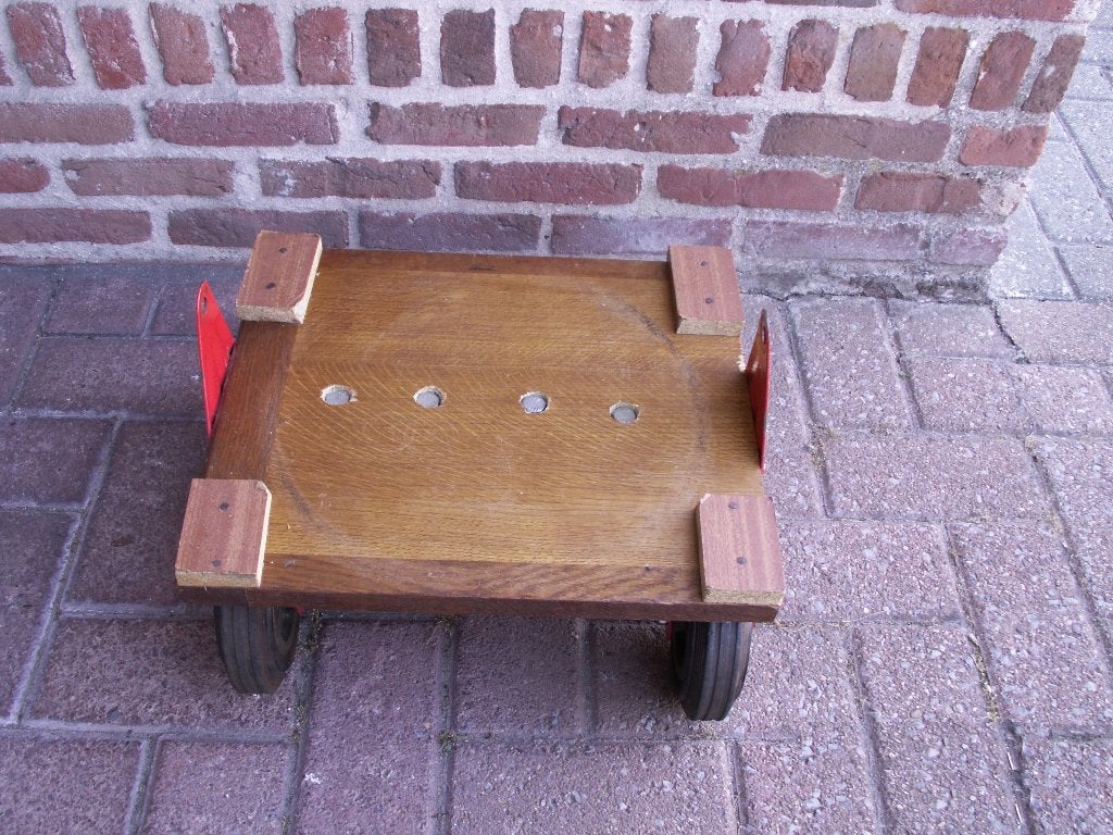 Chariot sur quatre roues robustes., Bricolage & Construction, Enlèvement, Comme neuf