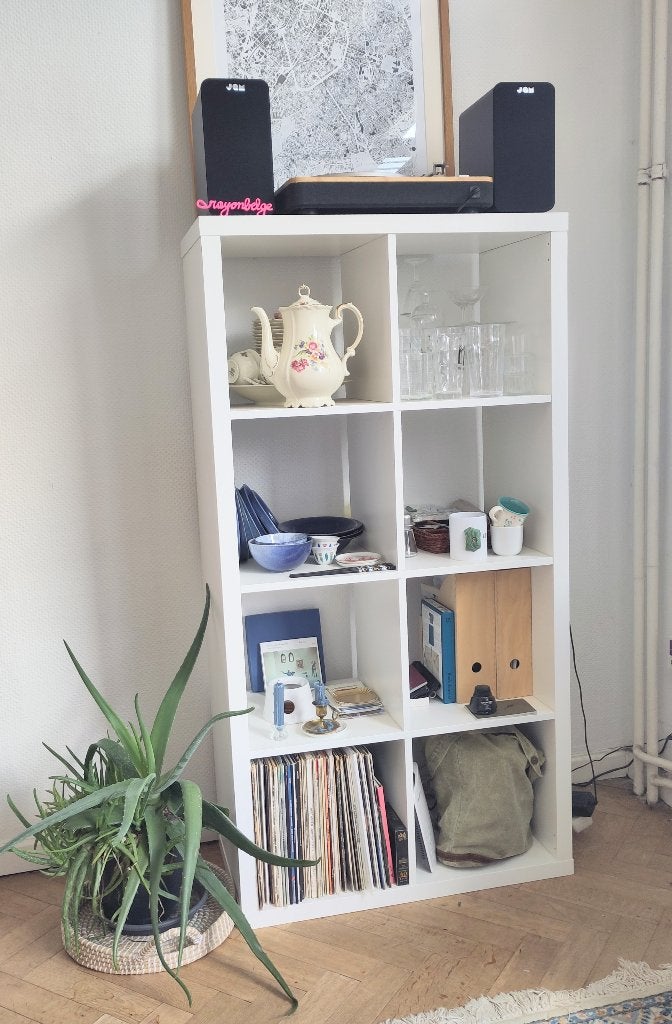 Ikea Shelf KALLAX Shelving unit, white, 77x147 cm, Enlèvement, Comme neuf