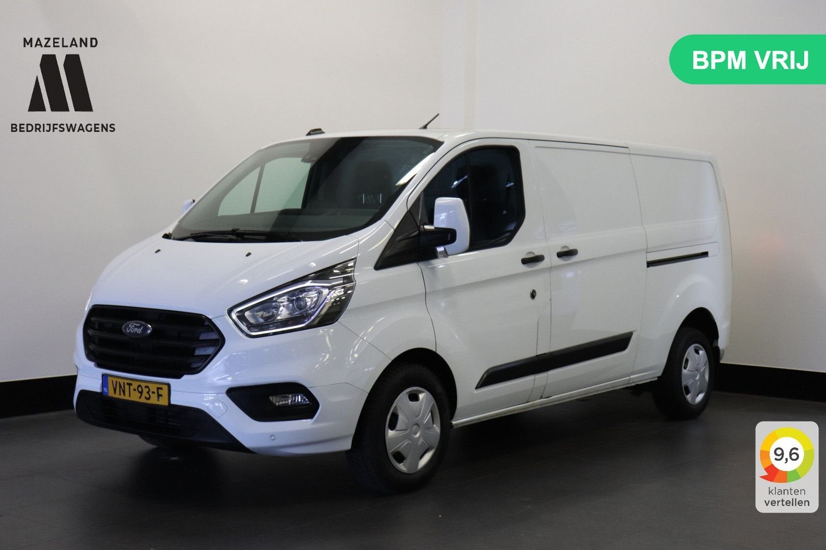 Ford Transit Custom 2.0 TDCI 130PK L2 EURO 6 - Airco - Cruis, 204 g/km, Wit, Bedrijf, Ford