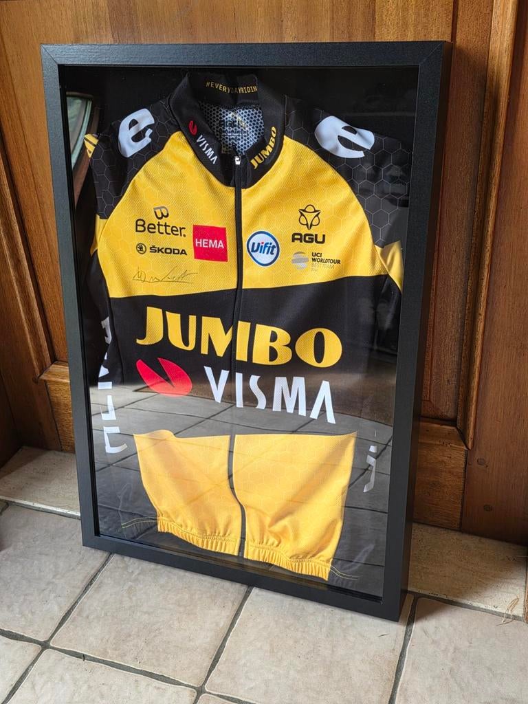 Prachtig wielertruitje gesigneerd (getekend) Wout van Aert, Ophalen