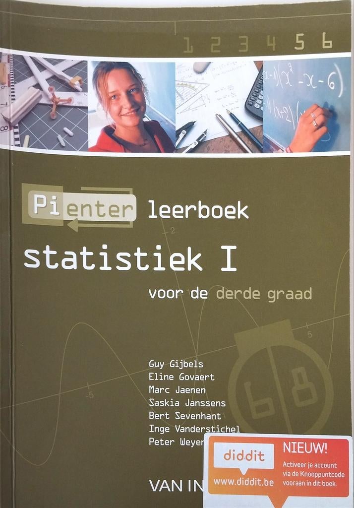 Pienter 5/6 ASO/TSO - 6/8u Statistiek I leerboek, Enlèvement ou Envoi, Comme neuf, Van In, Secondaire