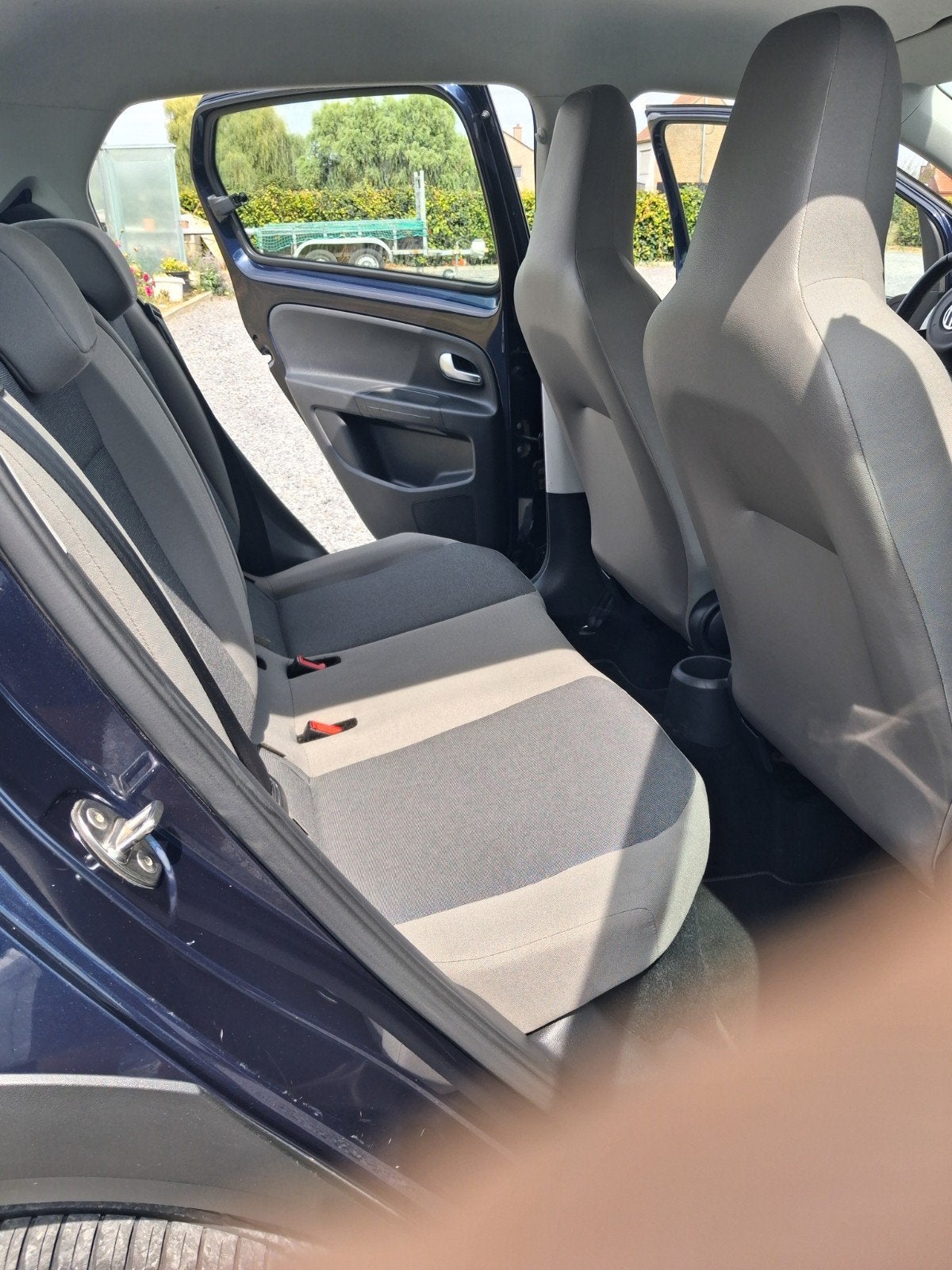 auto Volkswagen cross up, Auto's, Euro 5, Stof, Blauw, Handgeschakeld