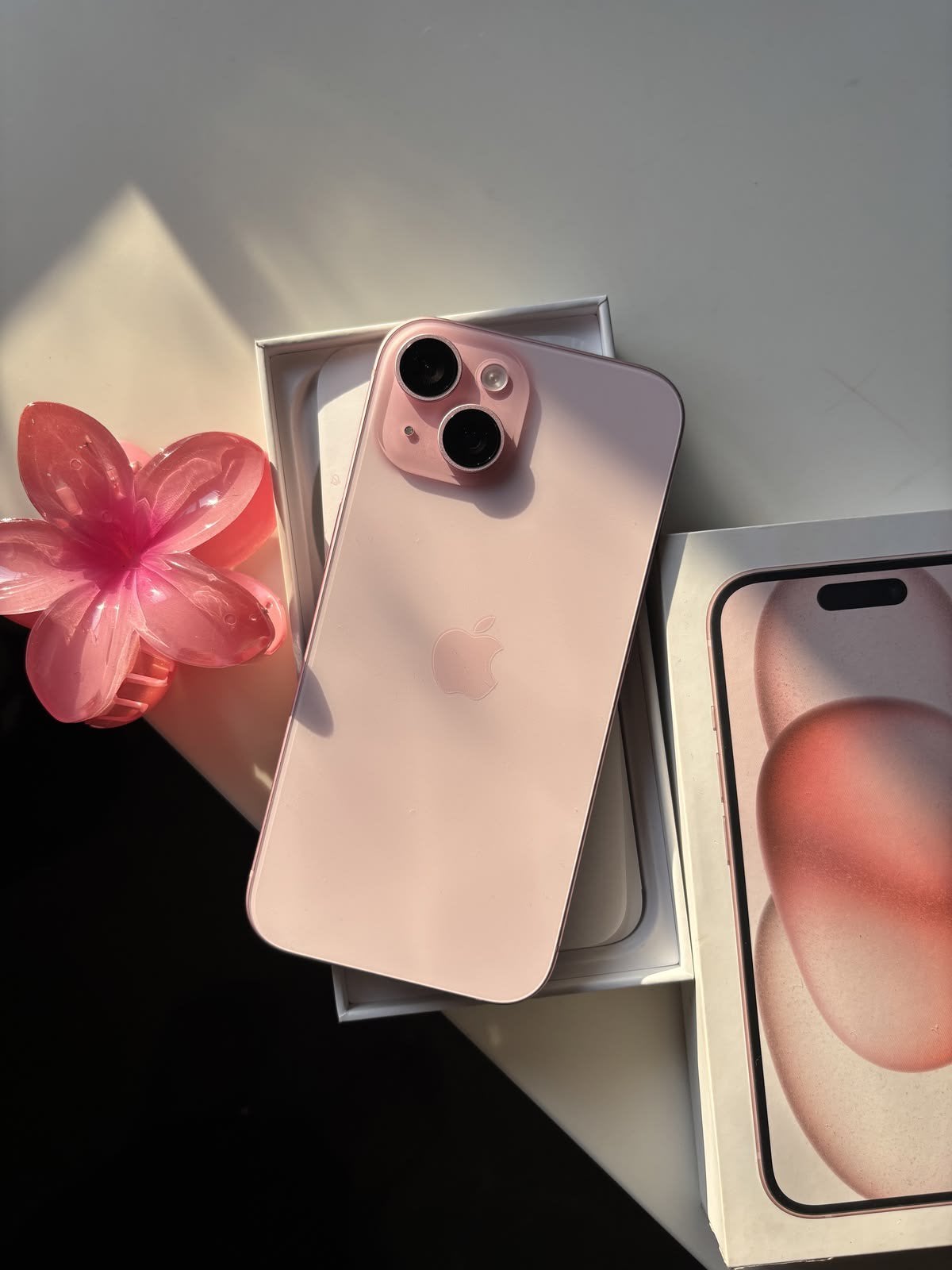 Ipone 15 rose en très bon état 128 Go, batterie à 88%, Télécoms, Téléphonie mobile | Apple iPhone, 128 GB, IPhone 15, Rose, 88 %