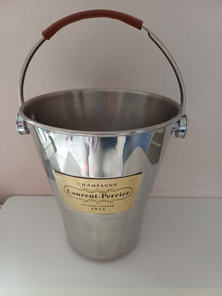 laurent perrier metalen champagne emmer, Verzamelen, Ophalen, Gebruikt, Champagne