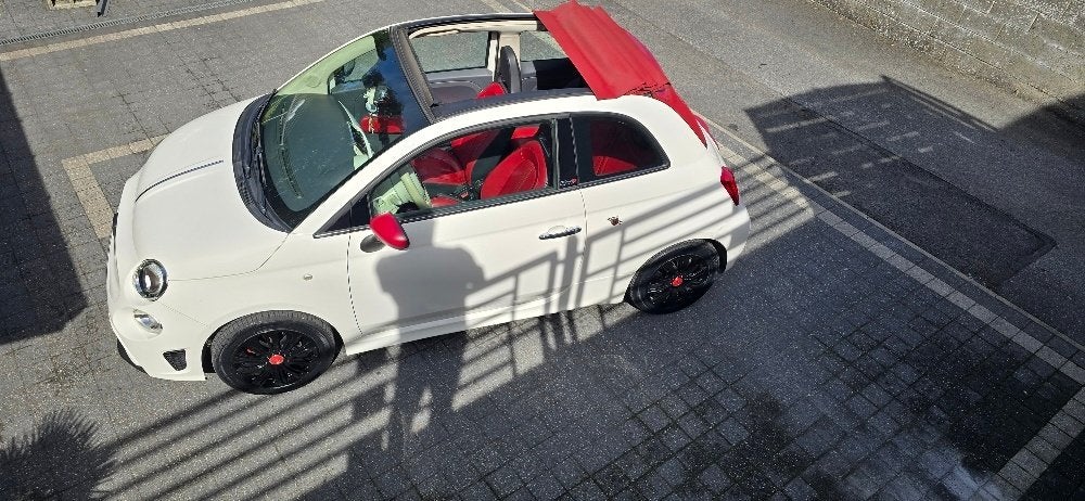 FIAT 500C 1200 ESSENCE UNIQUE 2016//////////////, Auto's, Fiat, Leder, Particulier, 500C, Rood