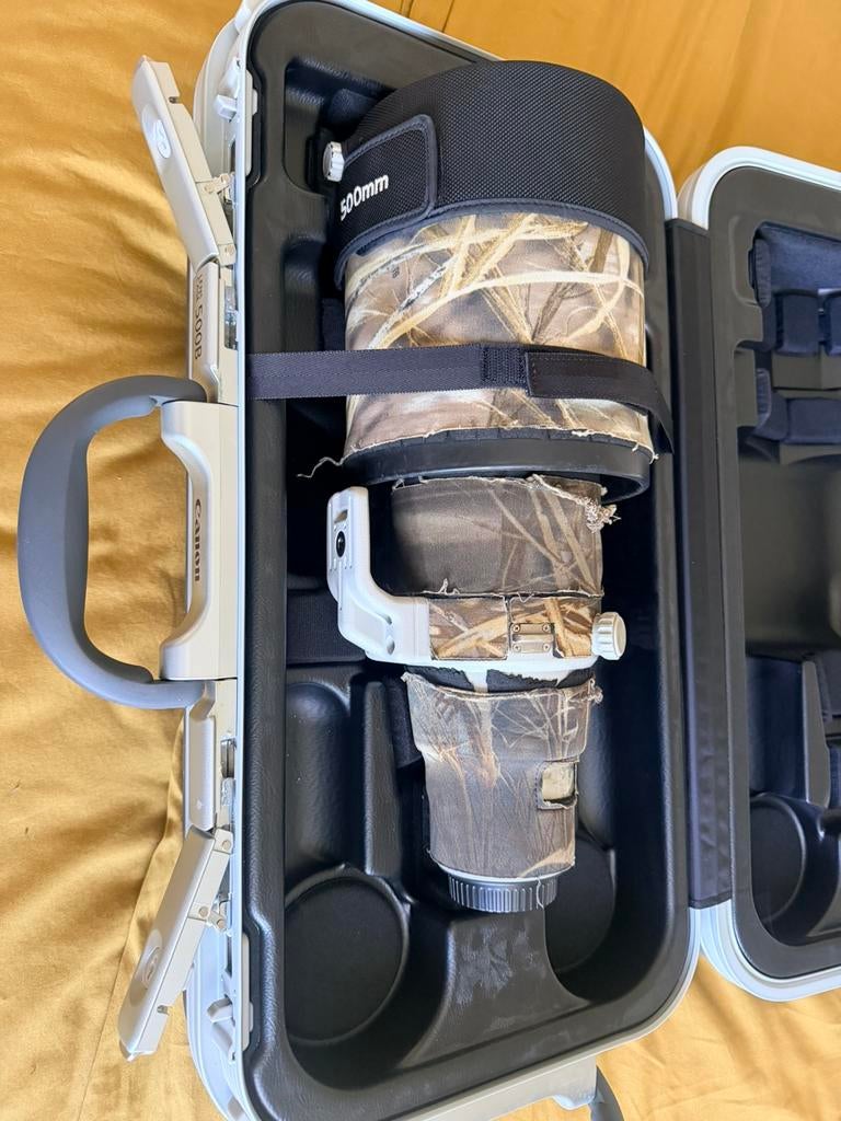 Canon EF 500mm F/4 IS USM Mark II + 1,4 Extender, Ophalen, Zo goed als nieuw