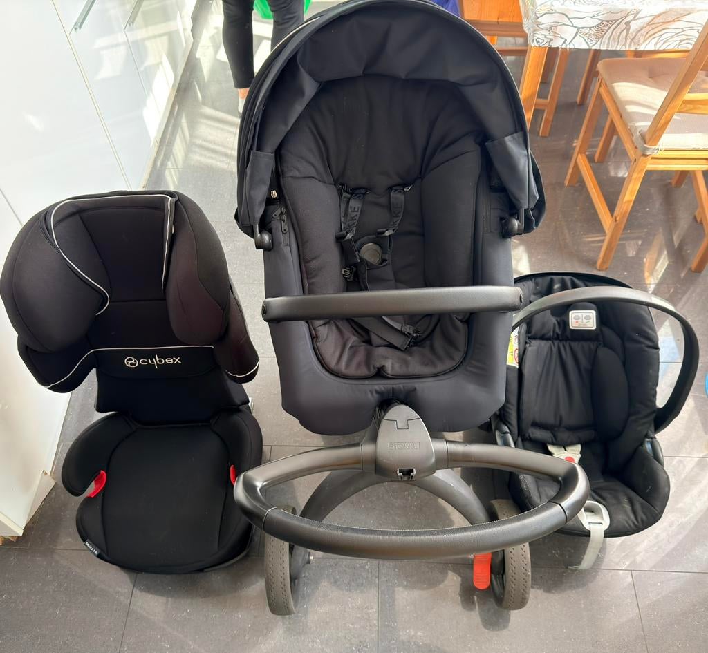 Set complet Cybex poussette + cosy + siège auto, Enfants & Bébés, Poussettes & Combinaisons, Comme neuf, Poussette, Enlèvement