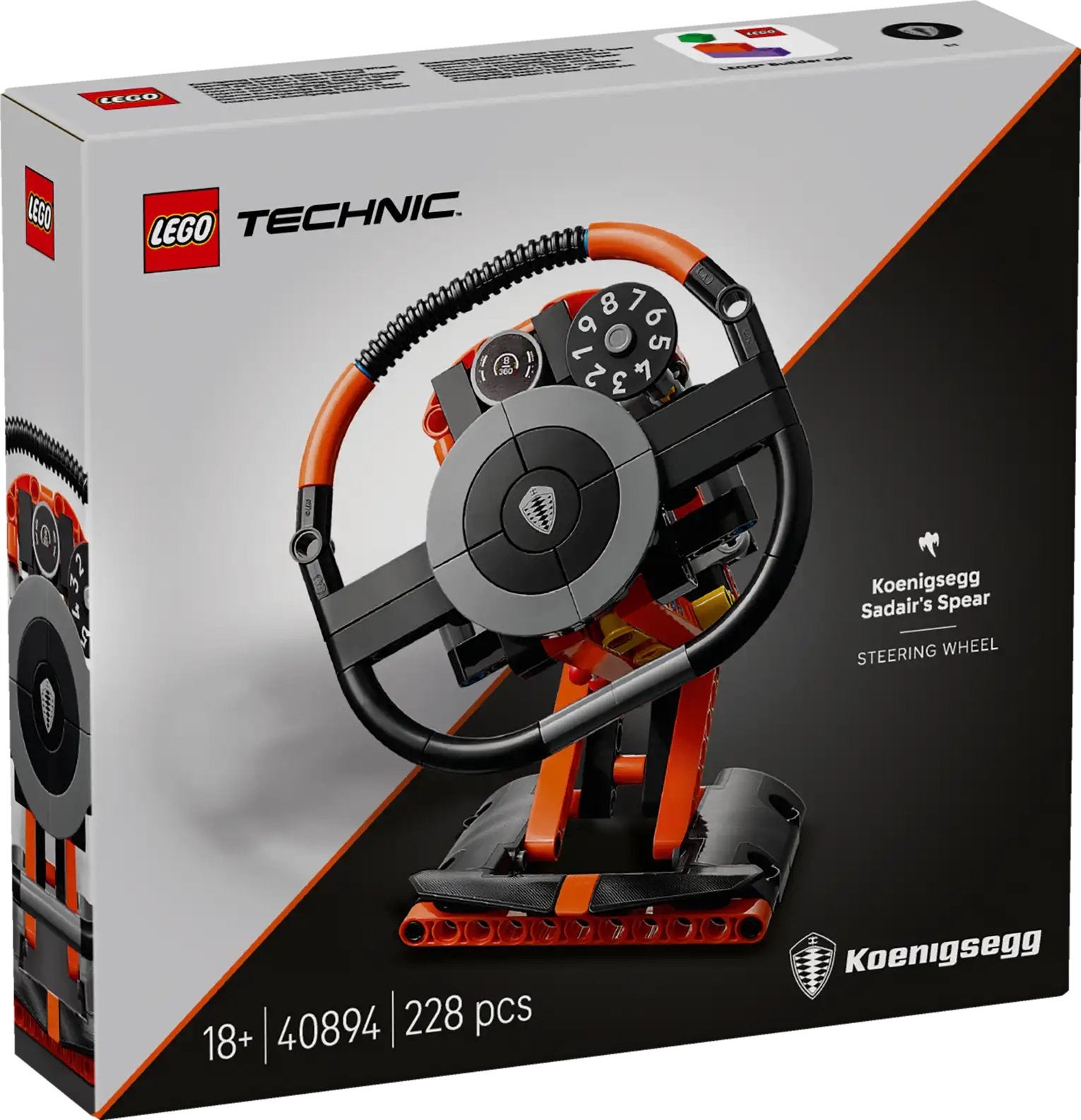 Lego 40894 Koenigsegg Sadair's Spear Steering Wheel Nieuw, Ophalen, Nieuw, Complete set, Lego
