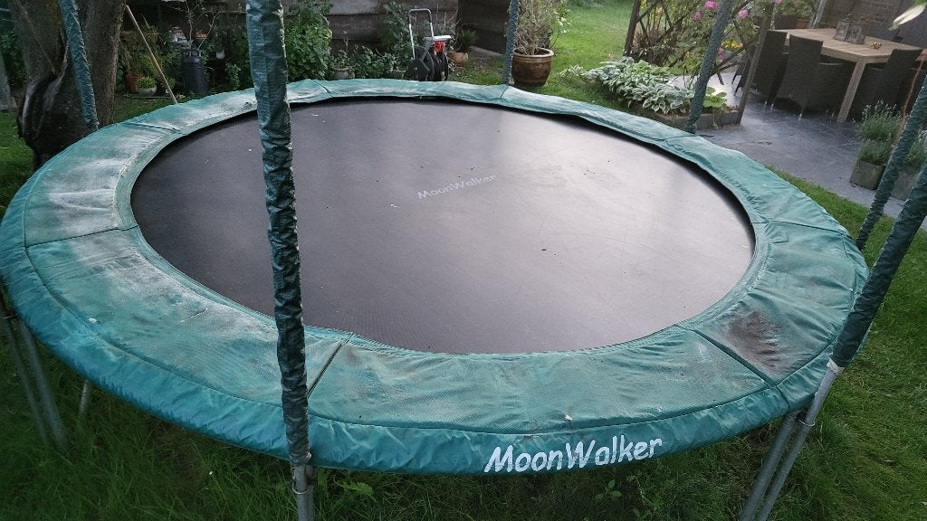 Trampoline Moonwalker 370, Ophalen, Gebruikt