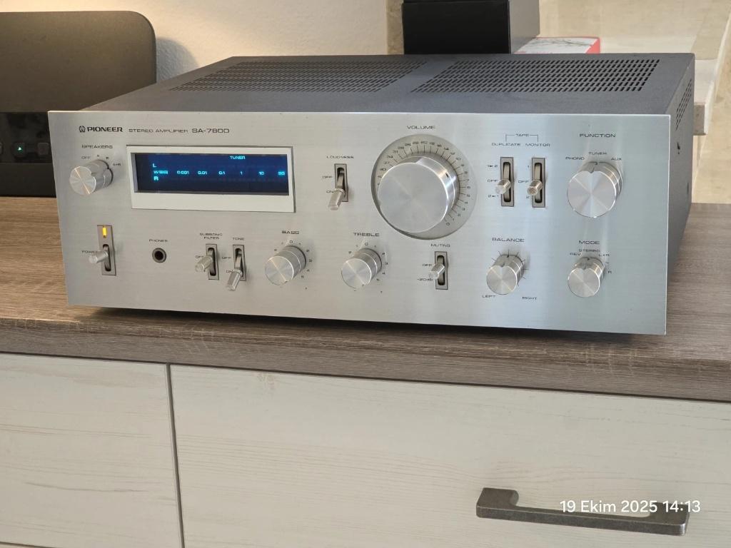 PIONEER SA-7800 Stereo Amplifier  Vintage 1979 Blue LINE, Audio, Tv en Foto, Versterkers en Ontvangers, Ophalen, Gebruikt, 60 tot 120 watt
