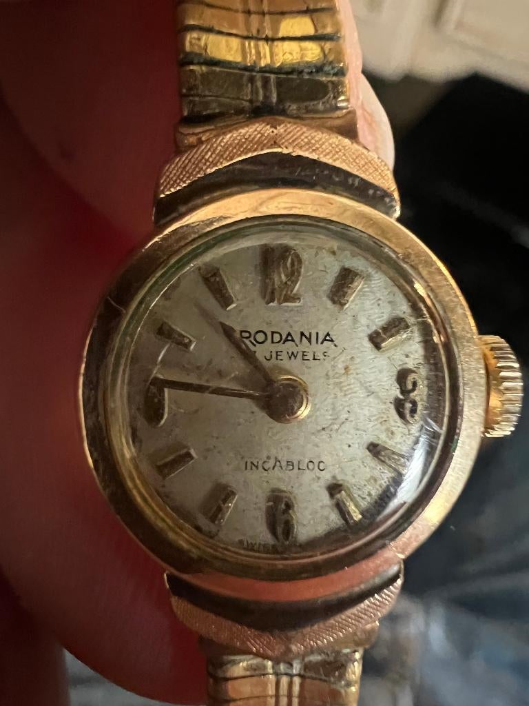 Rodania 17 jewels Incabloc, Ophalen of Verzenden