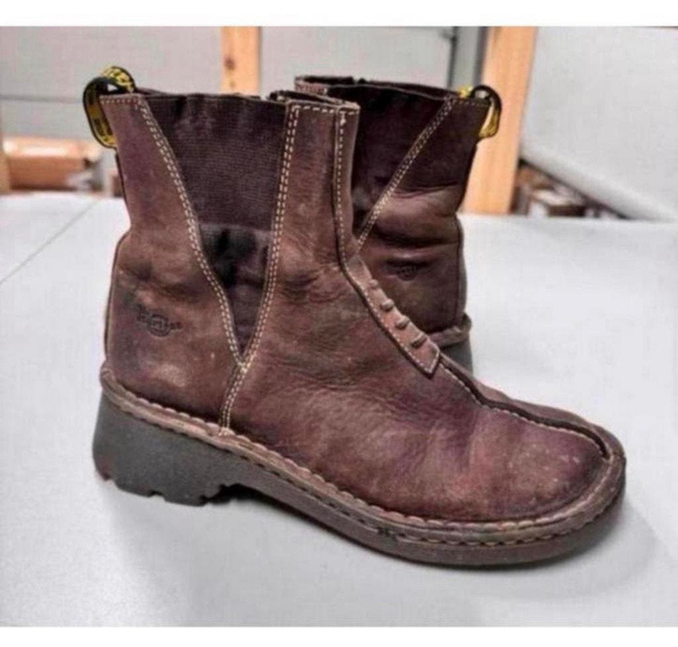 Bottes Dr Martens 2819 en cuir marron taille 38, Enlèvement ou Envoi, Comme neuf, Brun, Boots et Botinnes