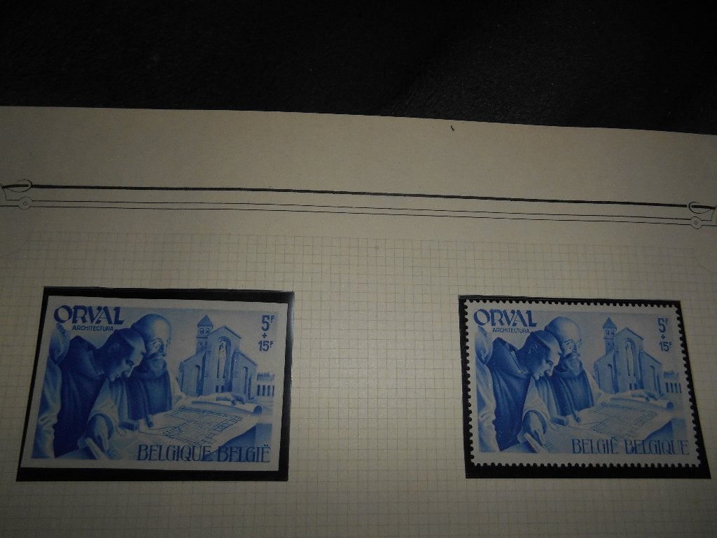 2 Timbres Orval 1941 ( Dentelé + N Dentelé), Enlèvement ou Envoi