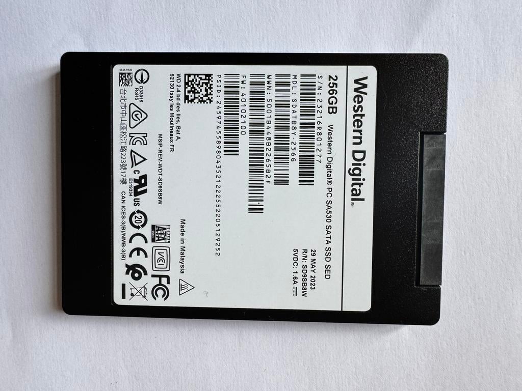 SSD 256 GB, Computers en Software, Harde schijven, Zo goed als nieuw, SSD, SATA, Ophalen