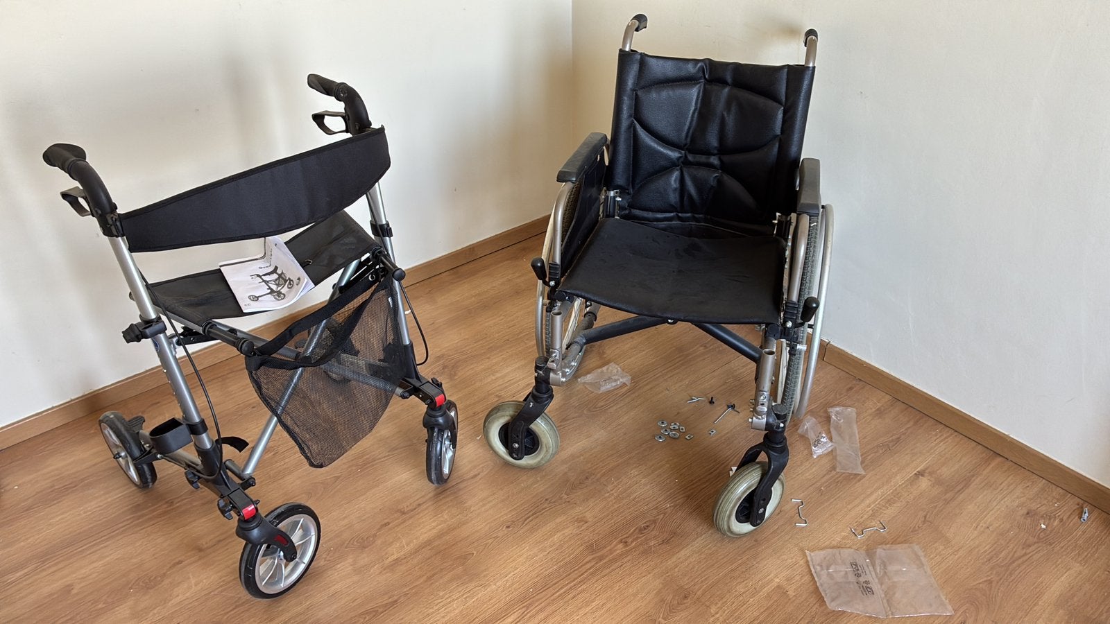 Rolstoel met rollator te koop, Ophalen, Zo goed als nieuw