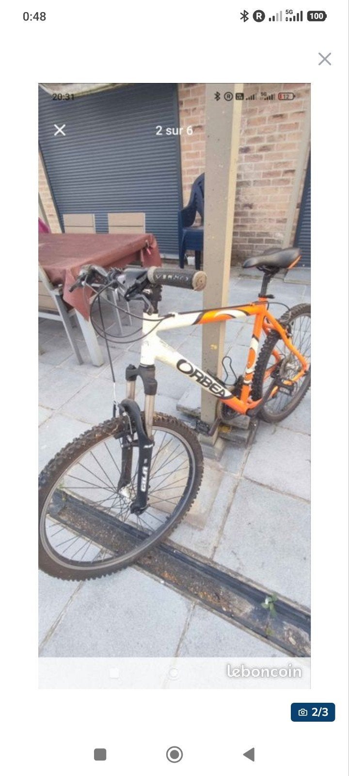 VTT orbea taille L, Vélos & Vélomoteurs, Enlèvement