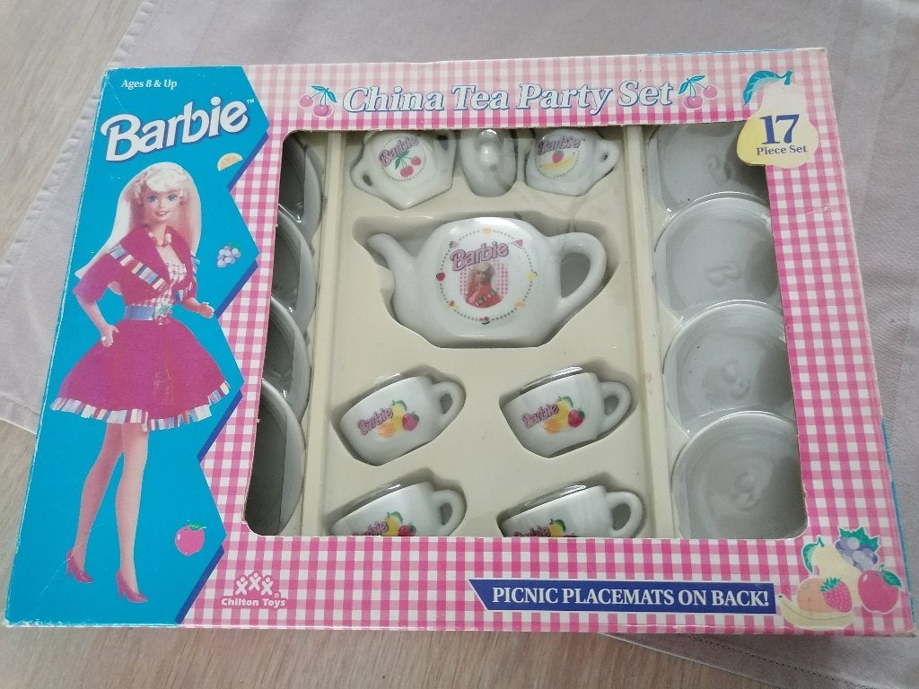 barbie retro koffieset jaren 90', Verzamelen, Ophalen of Verzenden, Nieuw, Accessoires