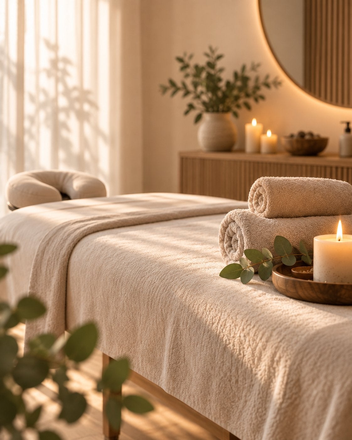 Ned man geeft Ontspanningsmassage  rustige omgeving, Massage relaxant