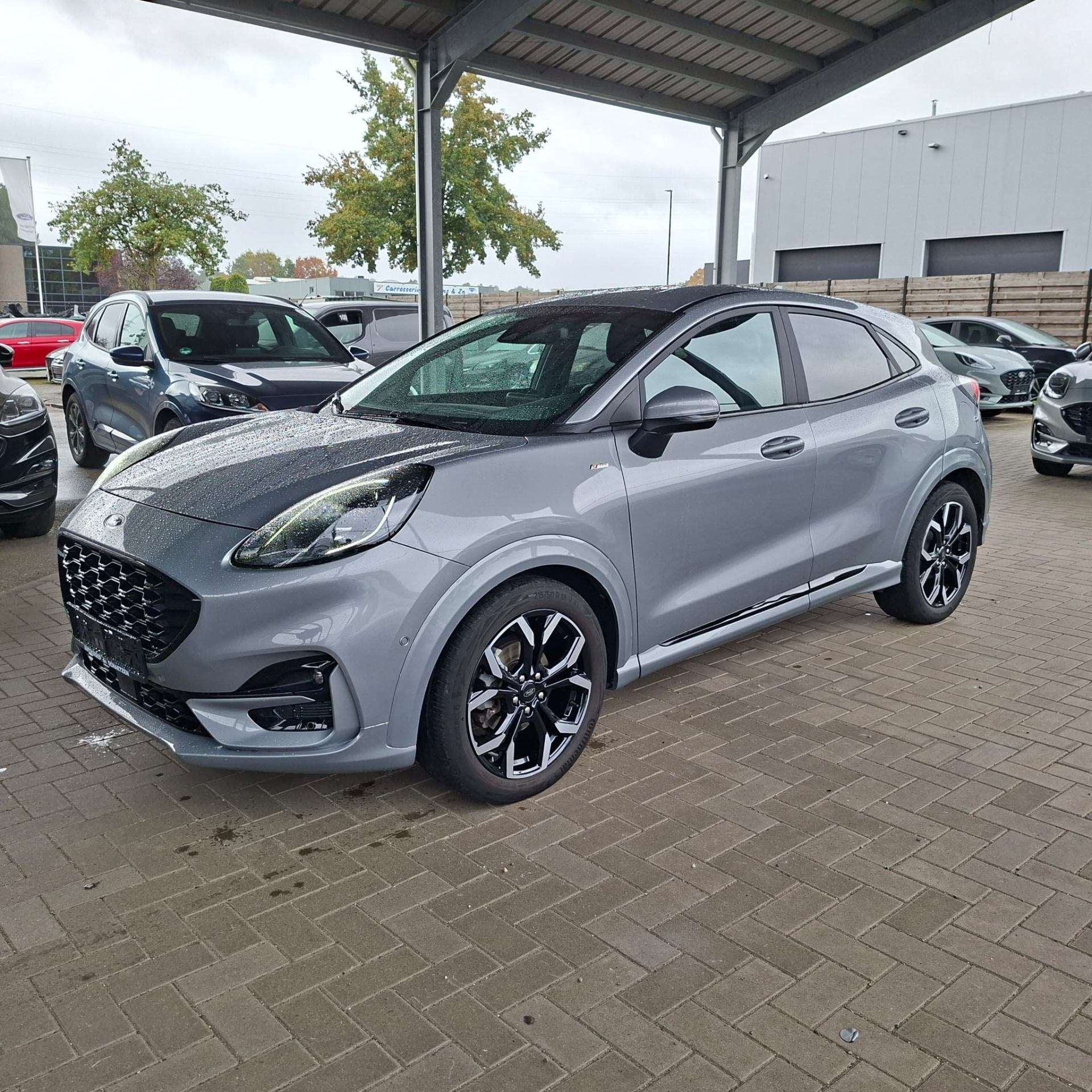 Ford Puma ST - Line X 1.0i Ecoboost MHEV M6 Solar Silver, Auto's, 121 g/km, Hybride Elektrisch/Benzine, https://public.car-pass.be/vhr/299de84d-a2c1-498f-ba9a-bc819c493a74
