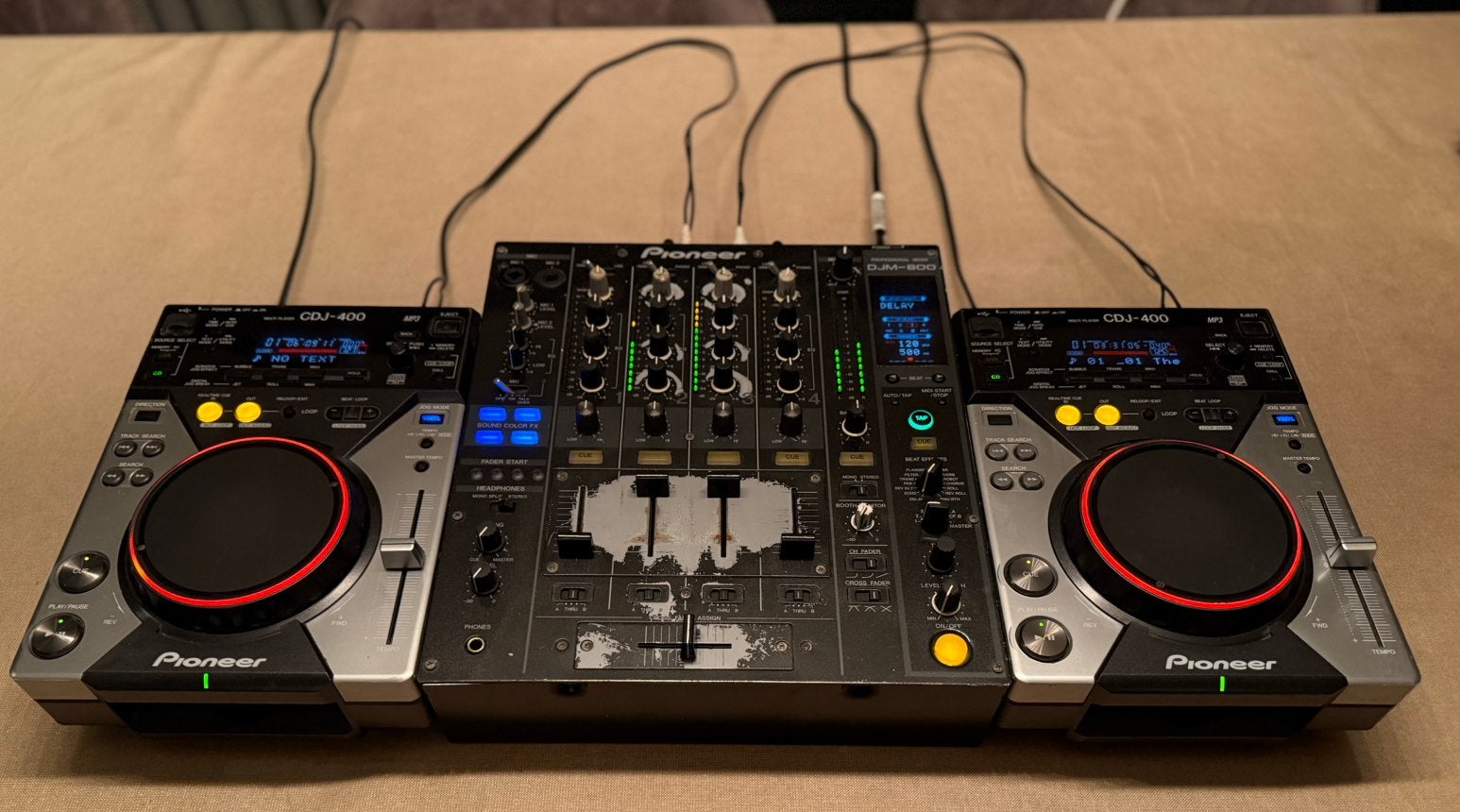 2x CDJ 400 1x DJM 800 DJ set, Musique & Instruments, Enlèvement ou Envoi, Utilisé, Pioneer