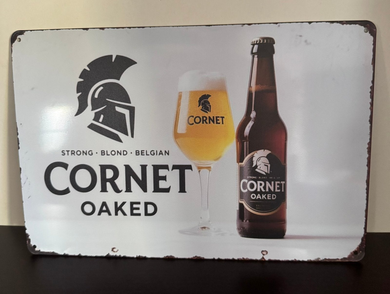 Metalen reclamebord Cornet, Verzamelen, Ophalen of Verzenden, Nieuw, Reclamebord, Plaat of Schild